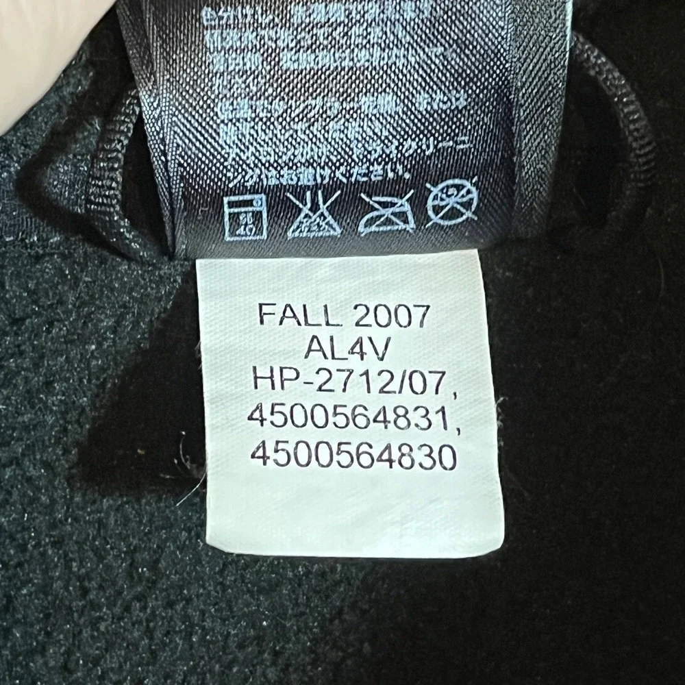 The North Face Fleece Vest Men Large Black Full Zip Outdoor Layering‎ Gorpcore